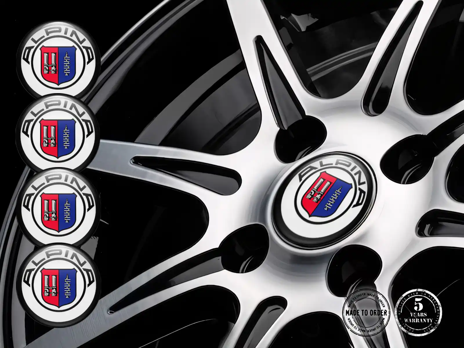 Alpina Pegatinas de Aro Edición Mejora de Cúpula de Epoxi